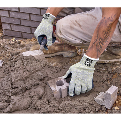 Gants r&eacute;sistants aux coupures Hero, Taille Petit/7, Calibre 7, Enveloppe en Acier inoxydable/Kevlar/PEHD, ANSI/ISEA 105 niveau 4 Planification Entrepots Molloy