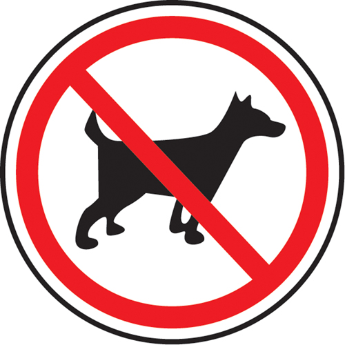 Enseigne de s&eacute;curit&eacute; conforme &agrave; la CSA - No Pets, 6" x 6", Plastique, Pictogramme Planification Entrepots Molloy
