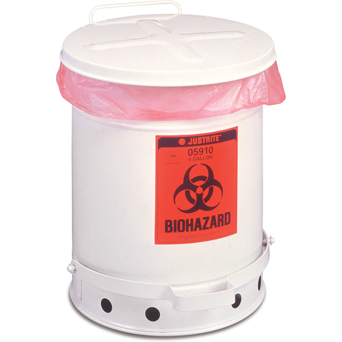 Biohazard Waste Container, 6 gal Capacity Planification Entrepots Molloy