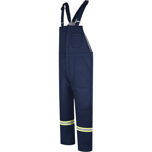 Deluxe Insulated Bib Overalls with Reflective Striping, 3X-Large, Navy Blue Planification Entrepots Molloy