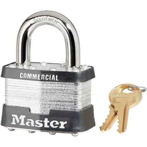 Cadenas lamin&eacute;, Argent, Cl&eacute;s identiques, Acier lamin&eacute;, Largeur de 2" Planification Entrepots Molloy