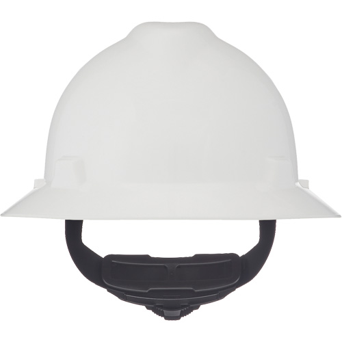 Casques de s&eacute;curit&eacute; &agrave; bordure compl&egrave;te V-Gard, R&eacute;pond aux normes CSA type 1, Suspension Rochet, Non ventil&eacute; Planification Entrepots Molloy