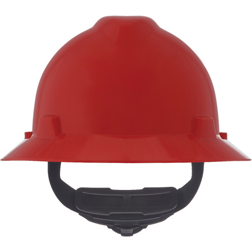 Casques de s&eacute;curit&eacute; &agrave; bordure compl&egrave;te V-Gard, R&eacute;pond aux normes CSA type 1, Suspension Rochet, Non ventil&eacute; Planification Entrepots Molloy