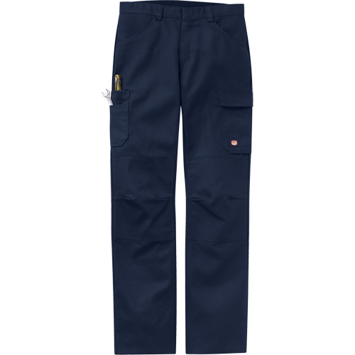 Pantalons performance pour atelier, Toile/Coton/Polyester, Bleu marine, Taille 30, Entrejambe 37 Planification Entrepots Molloy