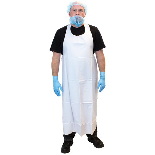 Vinyl Aprons, Vinyl, White, 35" W x 45" L Planification Entrepots Molloy