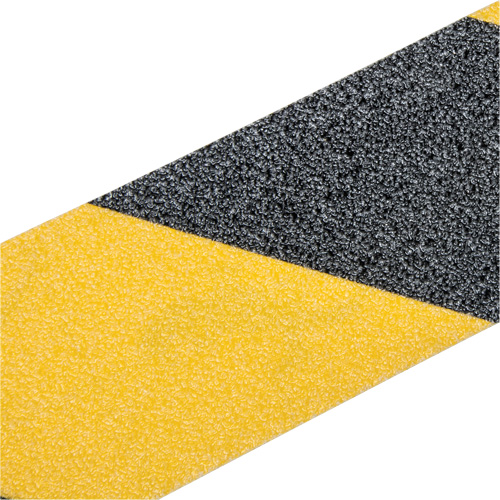 Ruban antid&eacute;rapant de premi&egrave;re qualit&eacute;, 2" x 60', Noir & jaune Planification Entrepots Molloy