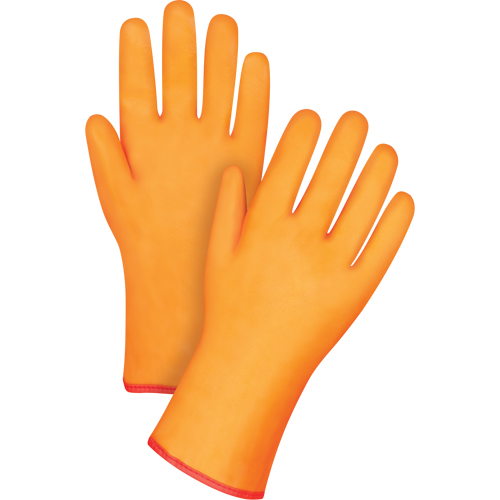 Winter-Lined Chemical-Resistant Gloves, Size Large/9, 12" L, PVC, Foam Fleece Inner Lining, Winter Weight Planification Entrepots Molloy