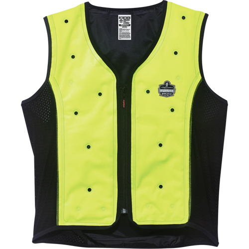 Vestes refroidissantes &agrave; &eacute;vaporation s&egrave;che Chill-Its 6685, Moyen, Jaune lime haute visibilit&eacute; Planification Entrepots Molloy