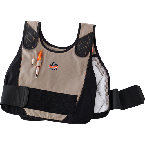 Vestes de refroidissement par changement de phase 6215, Petit/Moyen, Khaki Planification Entrepots Molloy