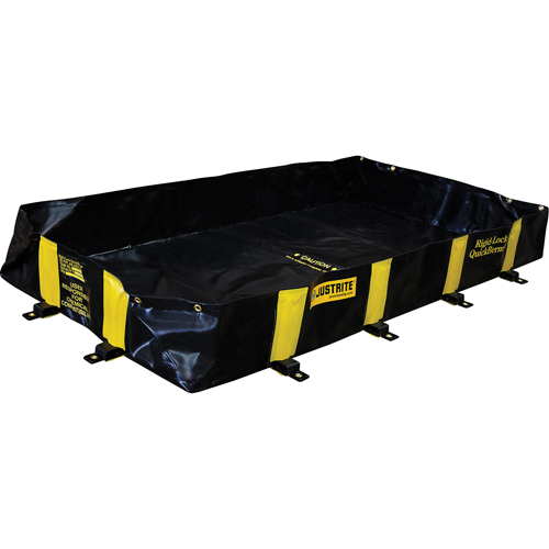 Bermes Rigid-Lock QuickBerm, Capacit&eacute; 235 gal. US, 4' la x 8' lo x 12" h, Paroi &agrave; piquets Planification Entrepots Molloy