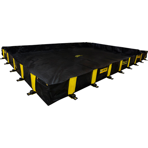 Bermes Rigid-Lock QuickBerm, Capacit&eacute; 1910 gal. US, 16' la x 16' lo x 12" h, Paroi &agrave; piquets Planification Entrepots Molloy