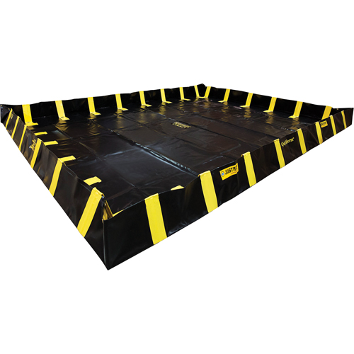 Bermes de confinement avec supports int&eacute;rieurs de parois QuickBerm , Capacit&eacute; 1795 gal., 12' la x 20' lo x 12" h, Support &agrave; encliqueter Planification Entrepots Molloy