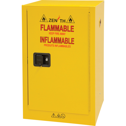 Armoire pour produits inflammables, 12 gal., 1 Porte(s), 23" La x 35" h x 18" p Planification Entrepots Molloy