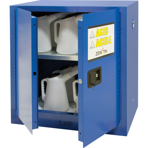 Armoire pour liquides corrosifs, 22 gal., 35" x 35" x 22" Planification Entrepots Molloy