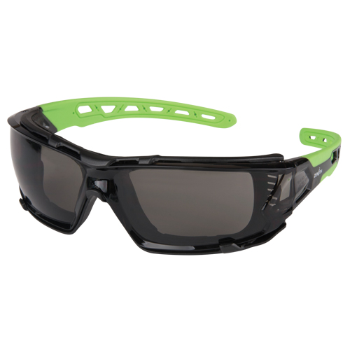 Lunettes de s&eacute;curit&eacute; s&eacute;rie Z2500 avec joint en mousse, Lentille Grise/fum&eacute;e, Anti-&eacute;gratignures, ANSI Z87+/R&eacute;pond ou surpasse la norme CSA Z94.3 Planification Entrepots Molloy