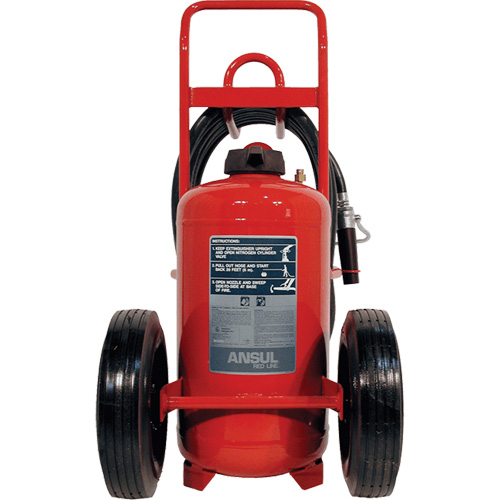 Red Line&reg; Wheeled Fire Extinguishers, BC, 125 lbs. Capacity Planification Entrepots Molloy