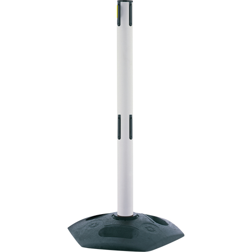 Dual Line Heavy Duty Receiver Post, 38" High, White Planification Entrepots Molloy