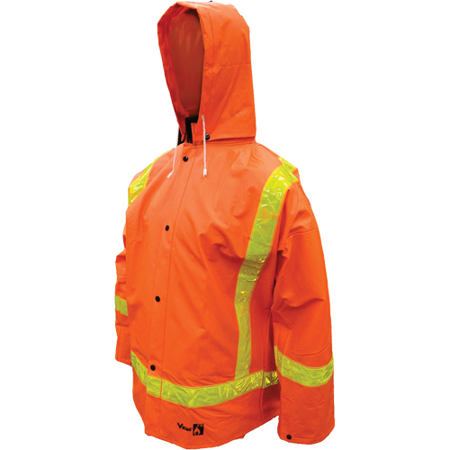 Open Road FR PVC Rain Suits, Small, Orange Planification Entrepots Molloy