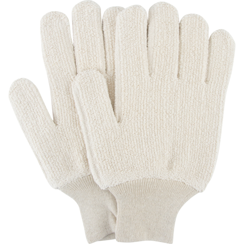Heat-Resistant Gloves, Terry Cloth, Large, Protects Up To 212° F (100° C) Planification Entrepots Molloy