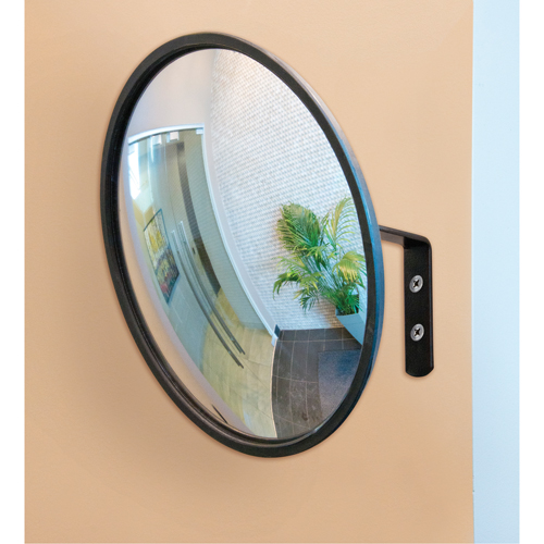 Miroir convexe avec support, Int&eacute;rieur/Ext&eacute;rieur, Diam&egrave;tre 12" Planification Entrepots Molloy