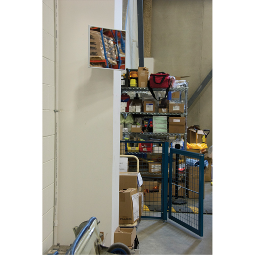 Miroir plat, 18" ha x 30" la, Encadr&eacute; Planification Entrepots Molloy