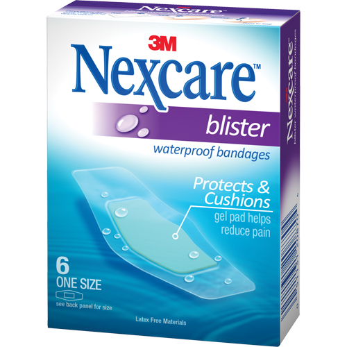 Nexcare Waterproof Blister Bandages, Rectangular/Square, 2-1/4", Plastic, Sterile Planification Entrepots Molloy