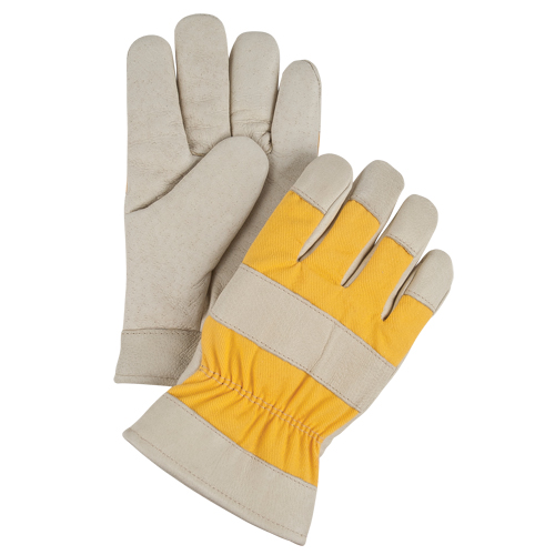Gants de travail doubl&eacute;s pour l'hiver de premi&egrave;re qualit&eacute;, Moyen, Paume en Cuir fleur de porc, Doublure en Molleton de mousse Planification Entrepots Molloy