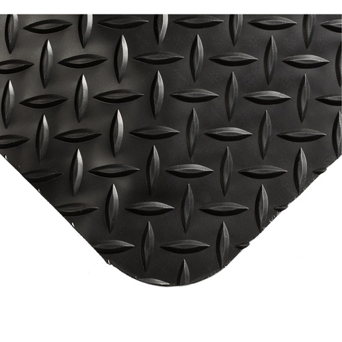 Tapis Smart No 497, Losange, 4' x 10' x 1", Noir, PVC/Ur&eacute;thane Planification Entrepots Molloy