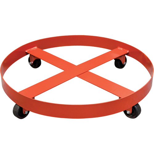 Poly-Collector Drum Dolly, 27.5" dia. x 5.5" H Planification Entrepots Molloy