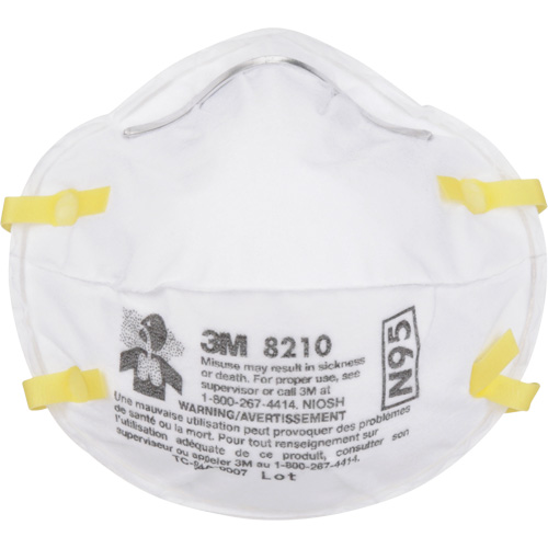 Respirateurs contre les particules 8210, N95, Certifi&eacute; NIOSH Planification Entrepots Molloy