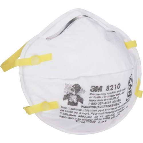 Respirateurs contre les particules 8210, N95, Certifi&eacute; NIOSH Planification Entrepots Molloy