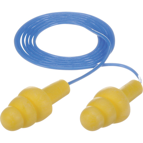 E-A-R Ultrafit Premolded Earplugs, Corded, Bulk - Polybag, 25 dB NRR, One-Size Planification Entrepots Molloy