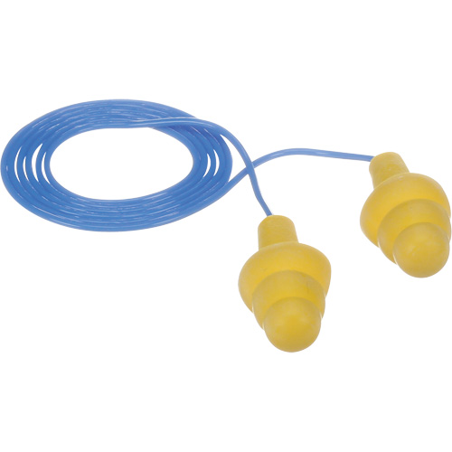 E-A-R Ultrafit Premolded Earplugs, Corded, Bulk - Polybag, 25 dB NRR, One-Size Planification Entrepots Molloy