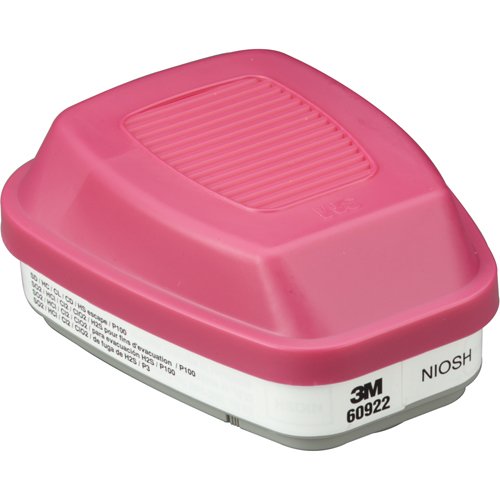 Cartouches pour respirateur s&eacute;rie 6000, Cartouche gaz/vapeur, Gaz acide/P100 Planification Entrepots Molloy