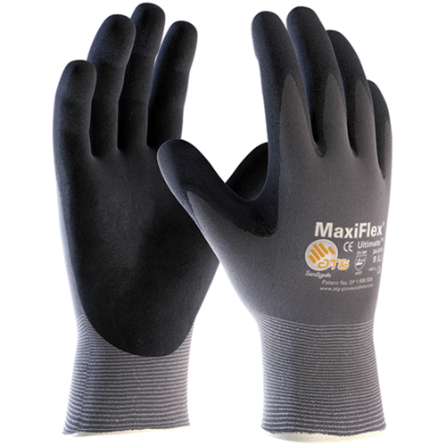 Gants MaxiFlex Ultimate ATG, 6/T-petit, R&ecirc;vetement Mousse de nitrile, Calibre 15, Enveloppe en Nylon Planification Entrepots Molloy