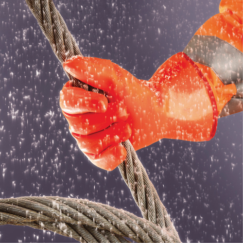 Polar Grip&reg; 23-700 Gloves, 9/Large, PVC Coating, Nylon Shell Planification Entrepots Molloy