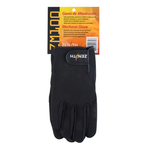 Gants pour m&eacute;canicien ZM100, Paume Synth&eacute;tique, Taille Moyen Planification Entrepots Molloy