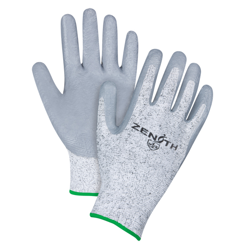 Gants &eacute;lastiques sans coutures r&eacute;sistants &agrave; la coupe, Taille Moyen/8, Calibre 13, Rev&ecirc;tement Nitrile, Enveloppe en PEHP, ANSI/ISEA 105 niveau 2/EN 388 niveau 3 Planification Entrepots Molloy