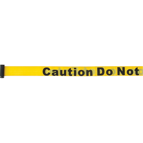 Cartouches de ruban pour assembler vos propre barri&egrave;res de contr&ocirc;le des foules, Caution Do Not Enter, 7', Ruban Jaune Planification Entrepots Molloy