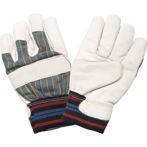 Gant pour le travail doubl&eacute;s pour l'hiver r&eacute;sistant &agrave; l'abrasion, Moyen, Paume en Cuir fleur de vache, Doublure en Molleton de coton Planification Entrepots Molloy
