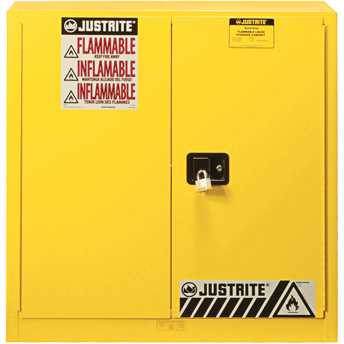 Armoire de s&eacute;curit&eacute; pour produits inflammables Ex Sure-Grip, 30 gal., 2 Porte(s), 36" La x 35" h x 24" p Planification Entrepots Molloy