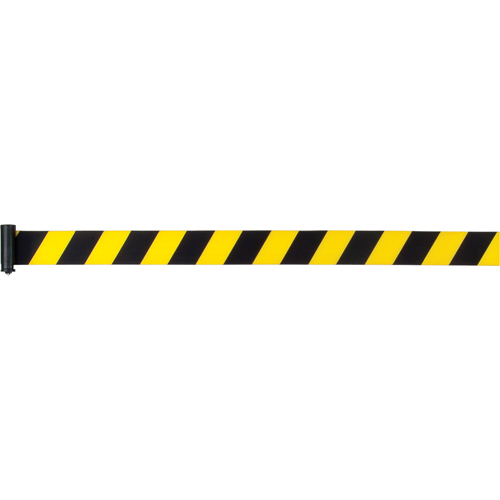 Cartouches de ruban pour assembler vos propre barri&egrave;res de contr&ocirc;le des foules, 7', Ruban Jaune Planification Entrepots Molloy