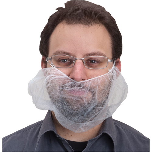 Beard Nets, Polypropylene, White Planification Entrepots Molloy