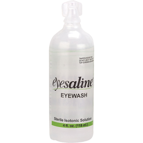 Saline Eyewash Bottles, Full Bottle, 4 oz. Planification Entrepots Molloy