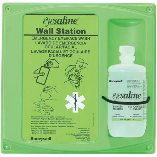 Support mural pour solution saline de douche oculaire, Simple Planification Entrepots Molloy