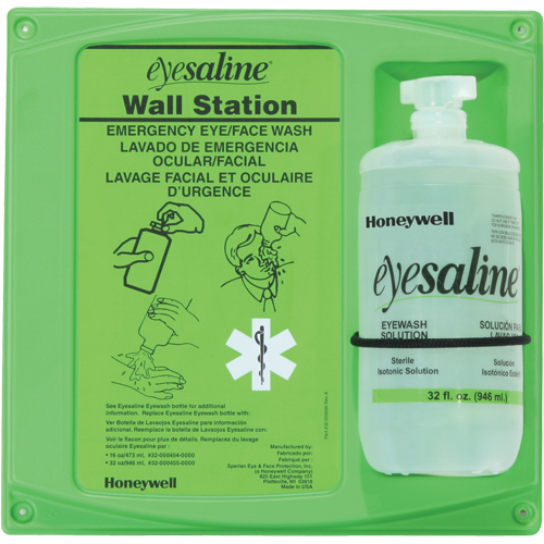 Support mural pour solution saline de douche oculaire, Simple Planification Entrepots Molloy