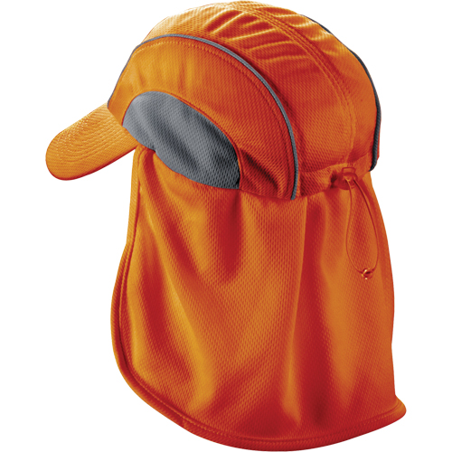 Chapeaux de refroidissement avec voiles pour le cou Chill-Its 6650, Orange haute visibilit&eacute; Planification Entrepots Molloy