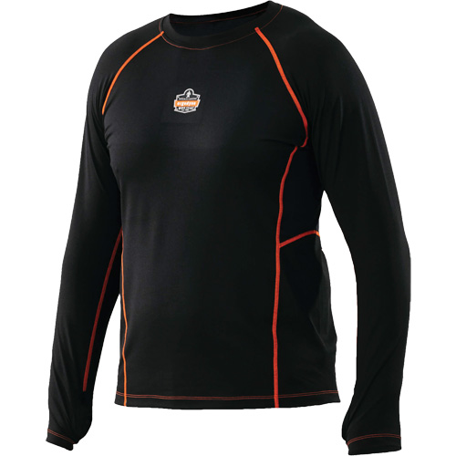 Maillots thermiques &agrave; manches longues, Hommes, Moyen, Noir Planification Entrepots Molloy