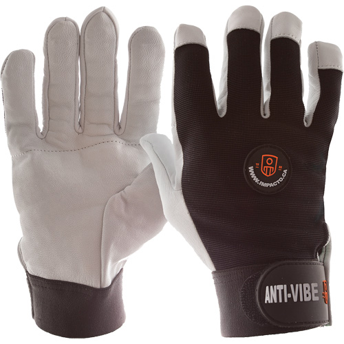 Anti-Vibration Air Glove&reg;, Size Medium, Pearl Leather Palm Planification Entrepots Molloy