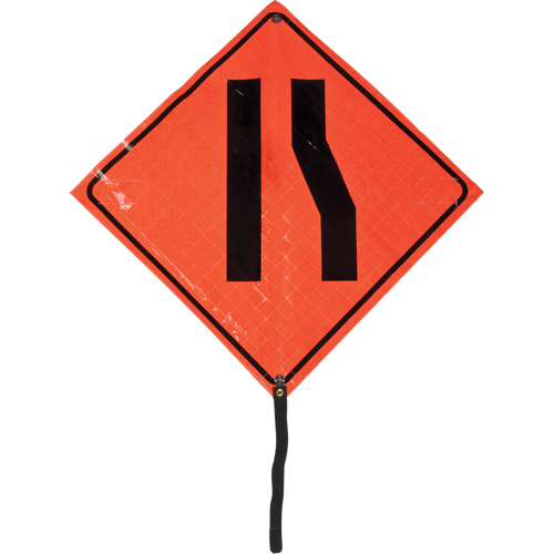 Narrow Road Rolled Sign, 24" x 24", Vinyl, Pictogram Planification Entrepots Molloy
